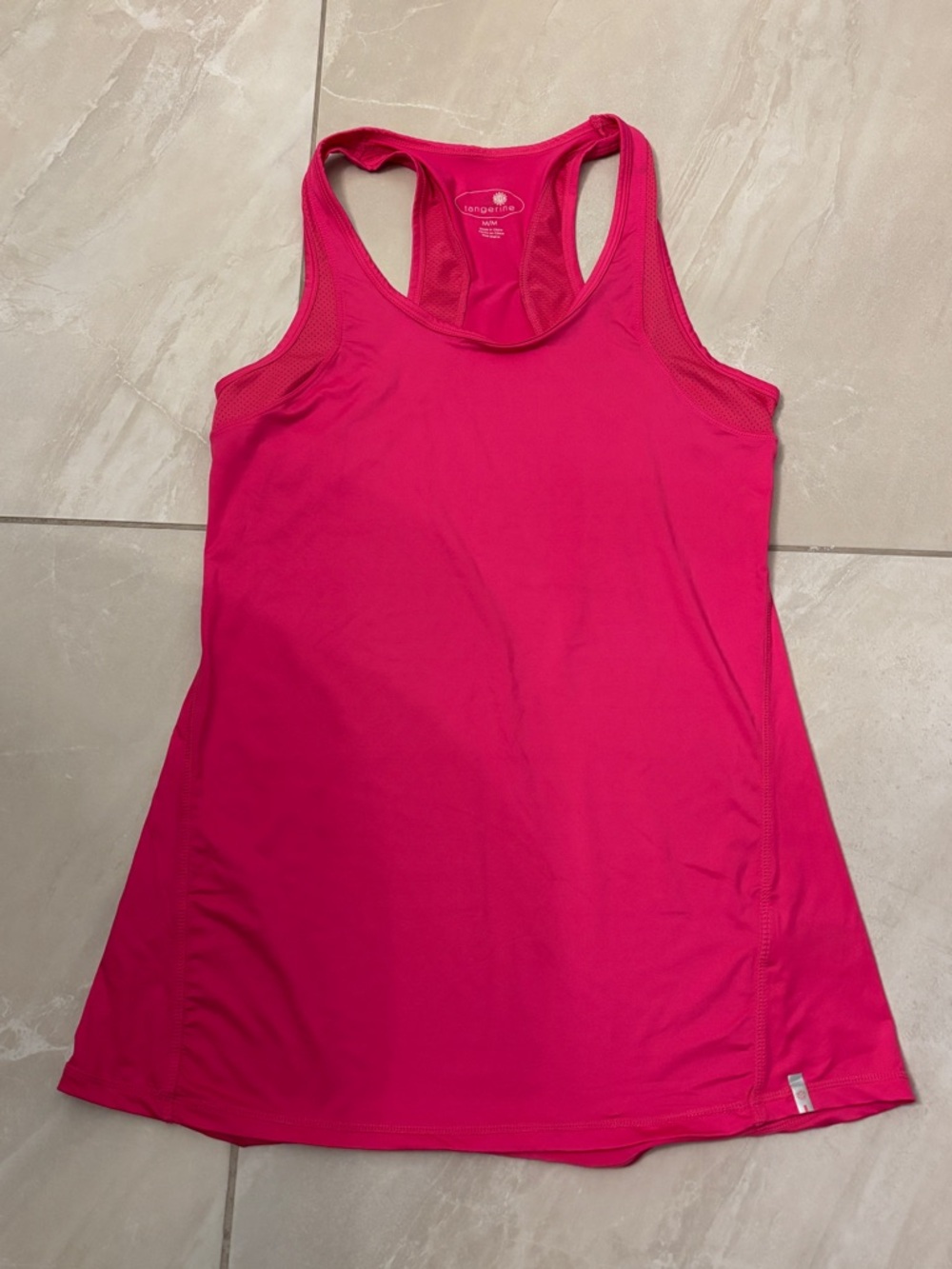 Tangerine Bright Pink Racerback sports Performance Tank